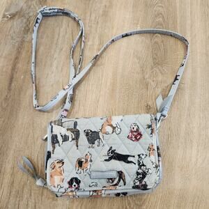 Vera Bradley Dog Show Best In All in One Crossbody Purse Wristlet Wallet RFID